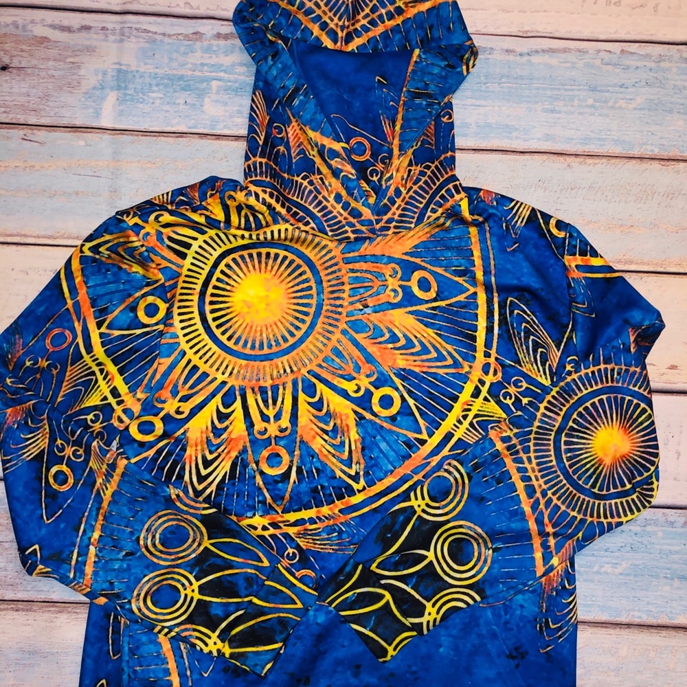 New men’s dark blue 3D hoodie XXL  🌞